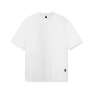 0824. Supima® Oversized Tee - White