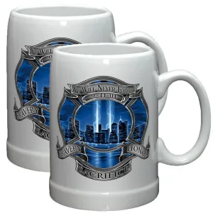 9/11 Firefighter Blue Skies Stoneware Mug Set