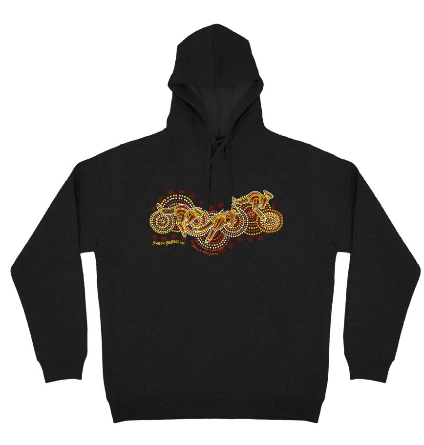 Adults Cozy Hoodie - Desert Kangaroo By Susan Betts