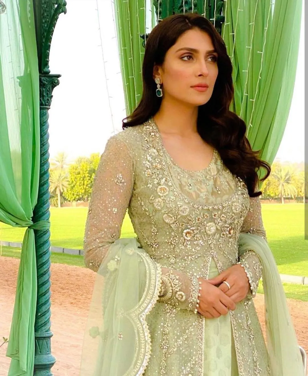 Ayeza Khan Wear Net Frock