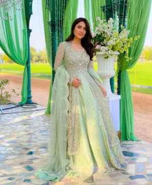 Ayeza Khan Wear Net Frock