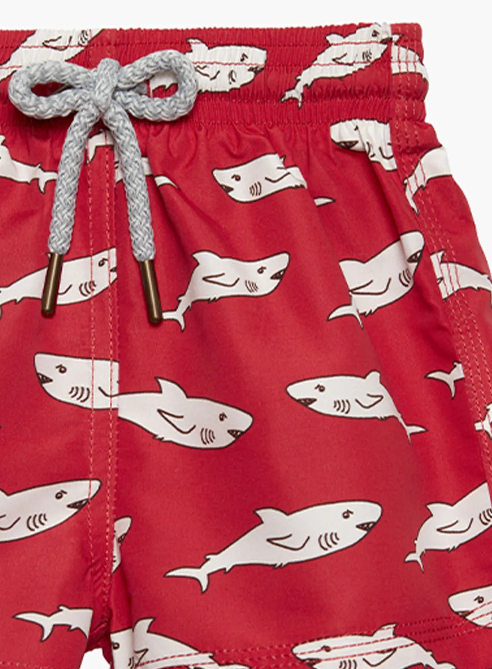 Baby Swimshorts in Red Shark