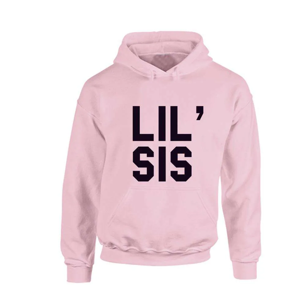 Big/Middle/Lil' Sis Matching Pastel Pink Hoodies (1-13 Years) (MRK X)