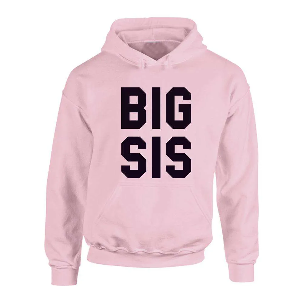 Big/Middle/Lil' Sis Matching Pastel Pink Hoodies (1-13 Years) (MRK X)