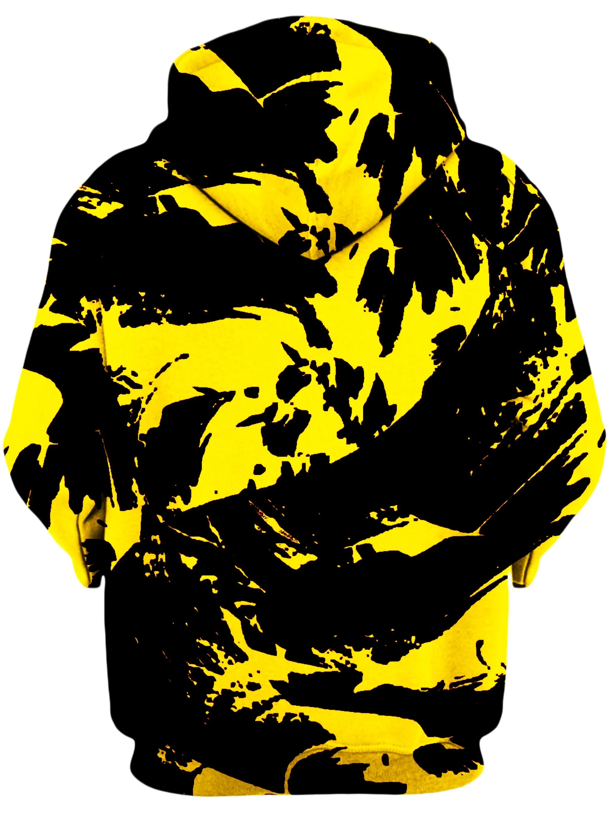 Black and Yellow Paint Splatter Unisex Hoodie