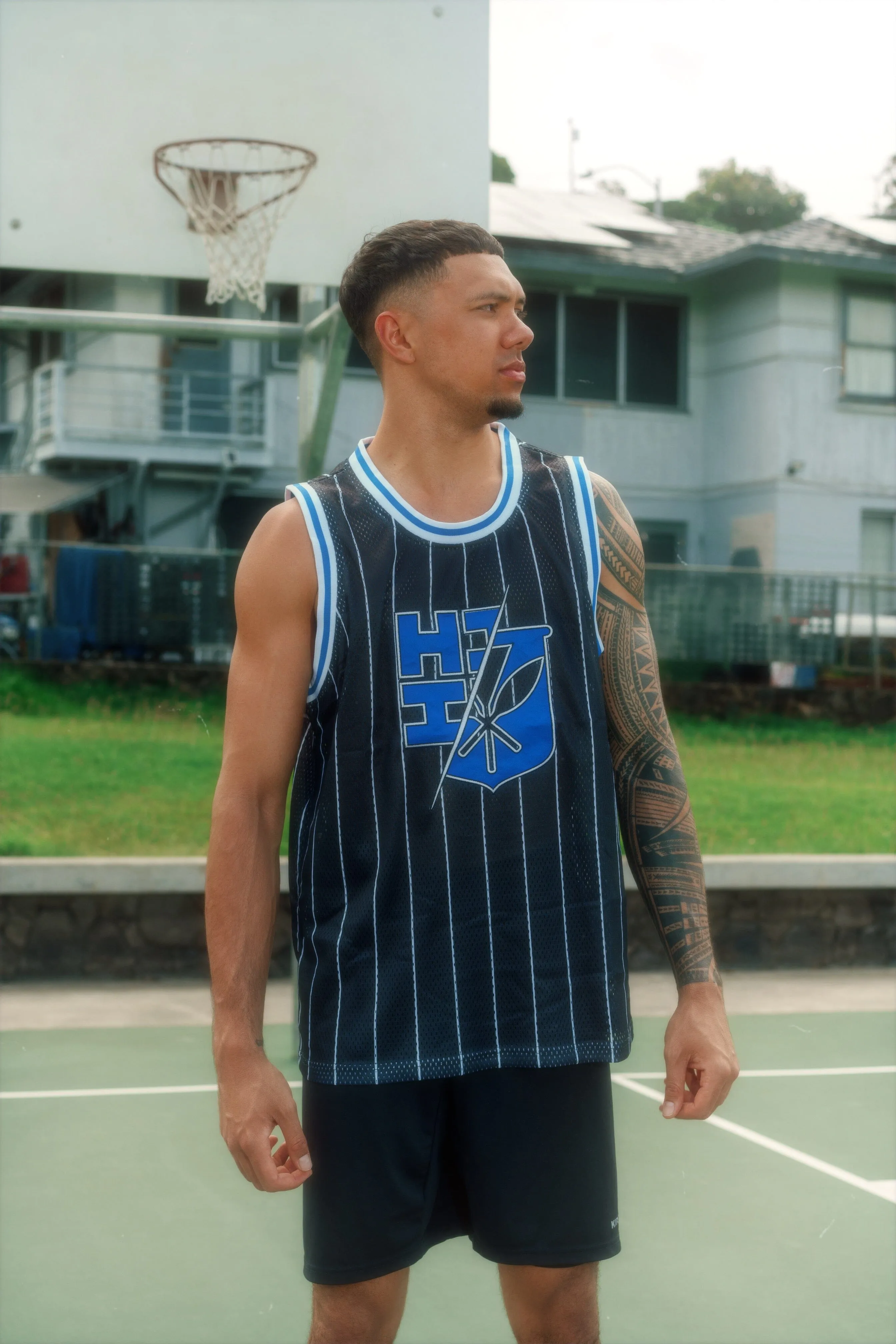 BLUE STRIPES STREETWEAR JERSEY (ALL SALES FINAL)