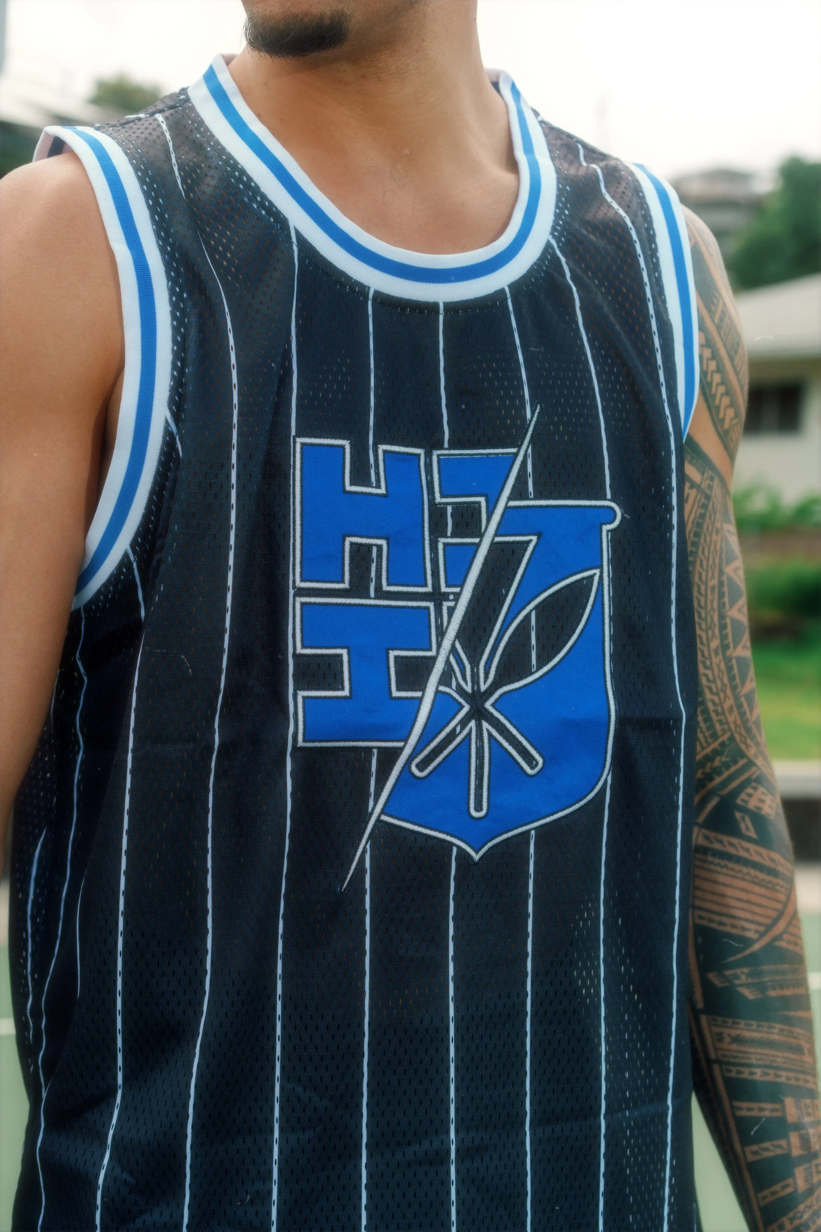 BLUE STRIPES STREETWEAR JERSEY (ALL SALES FINAL)