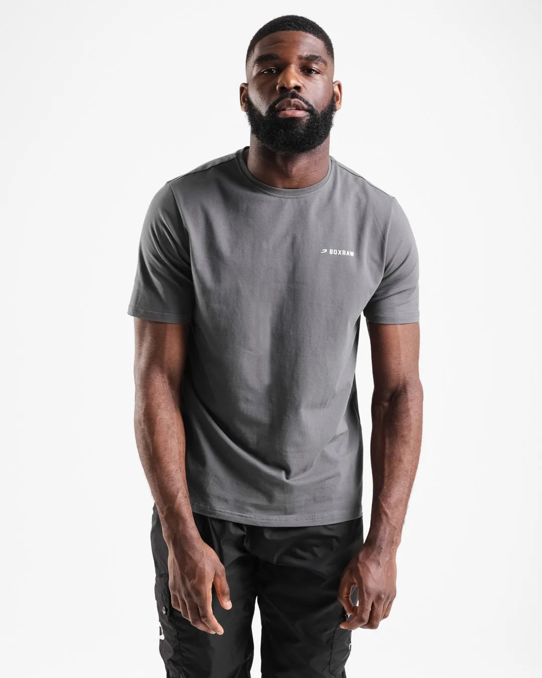 BOXRAW Logo T-Shirt - Charcoal