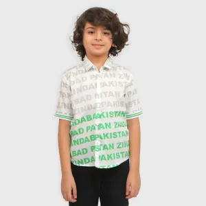 Boys Casual Shirt Zindabad - White