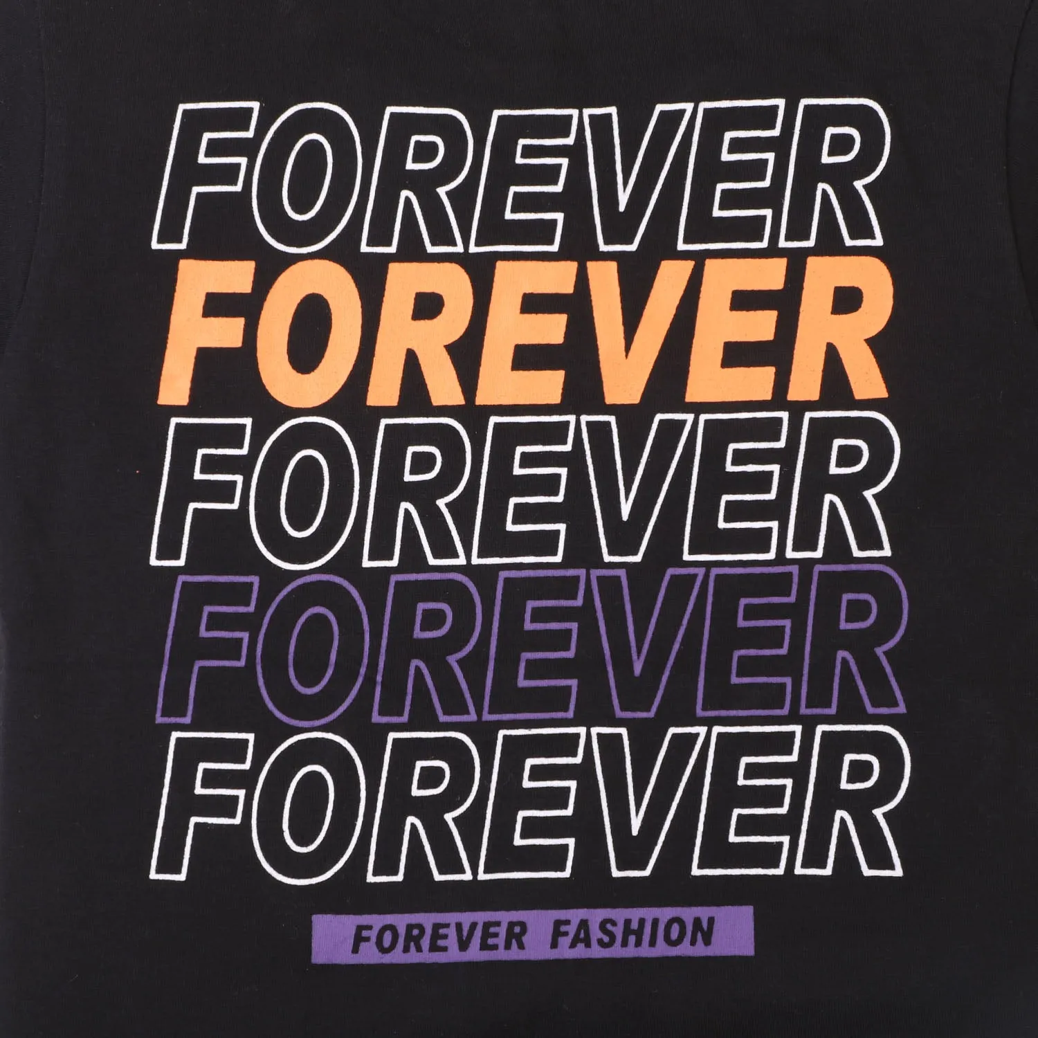 Boys T-Shirt For-Ever - Black