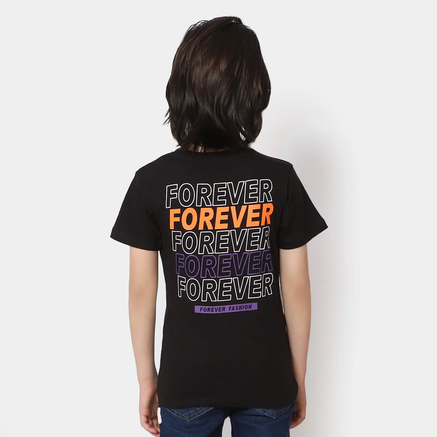 Boys T-Shirt For-Ever - Black