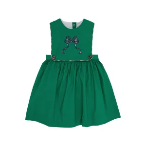 Brady Button In Dress - Kiawah Kelly Green with Merritt Park Plaid