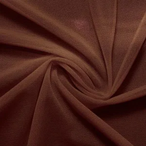 Brown Classic Power Mesh 4 Way Stretch Fabric