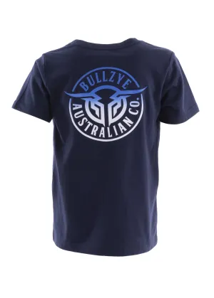 Bullzye Boys Bullring S/S Tee - Navy - BCP3503002