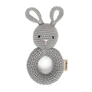 Bunny Ring Crocheted Rattle