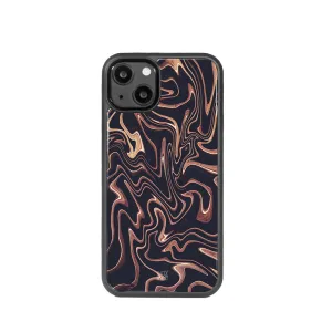 Cocoa Waves | Marble Ink Pattern Phone Case