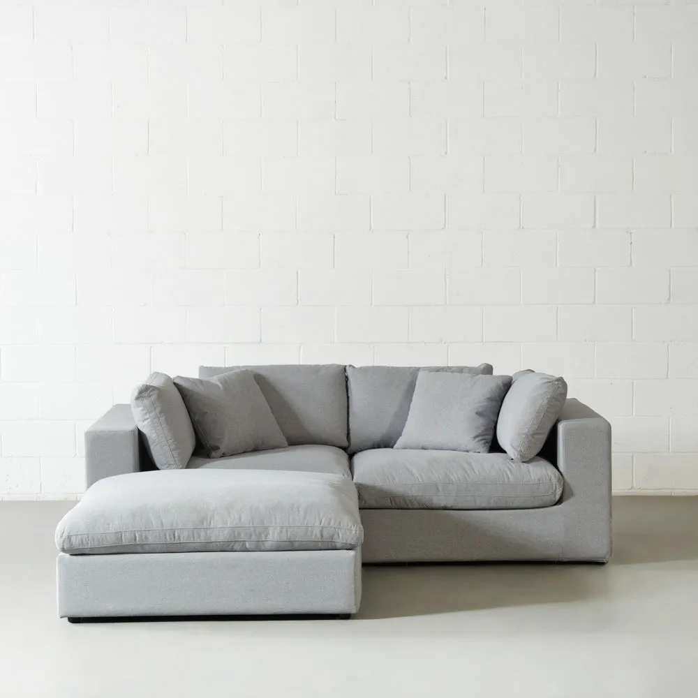 COSMIC - Grey Fabric Modular Sectional (3 piece)