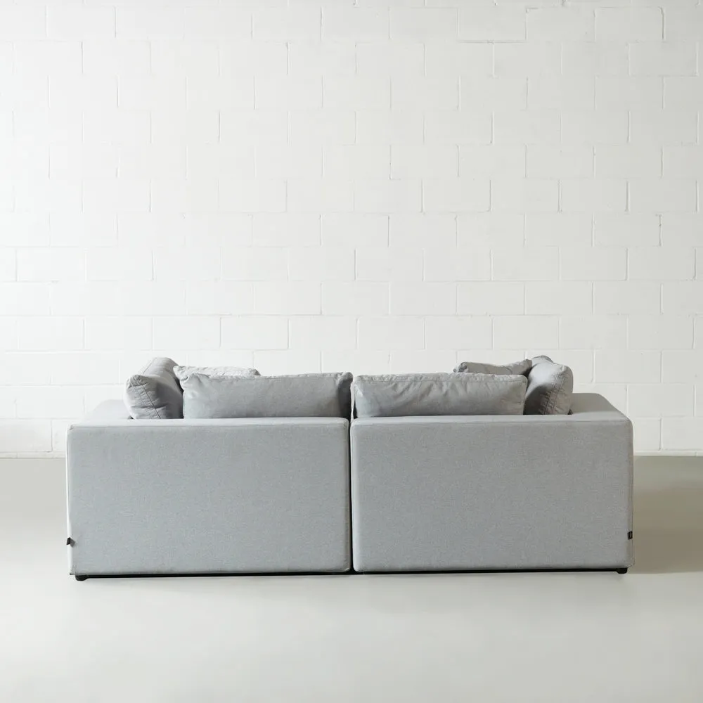 COSMIC - Grey Fabric Modular Sectional (3 piece)