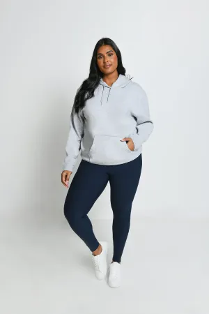 Curve Everyday Pullover Hoodie - Light Grey Marl