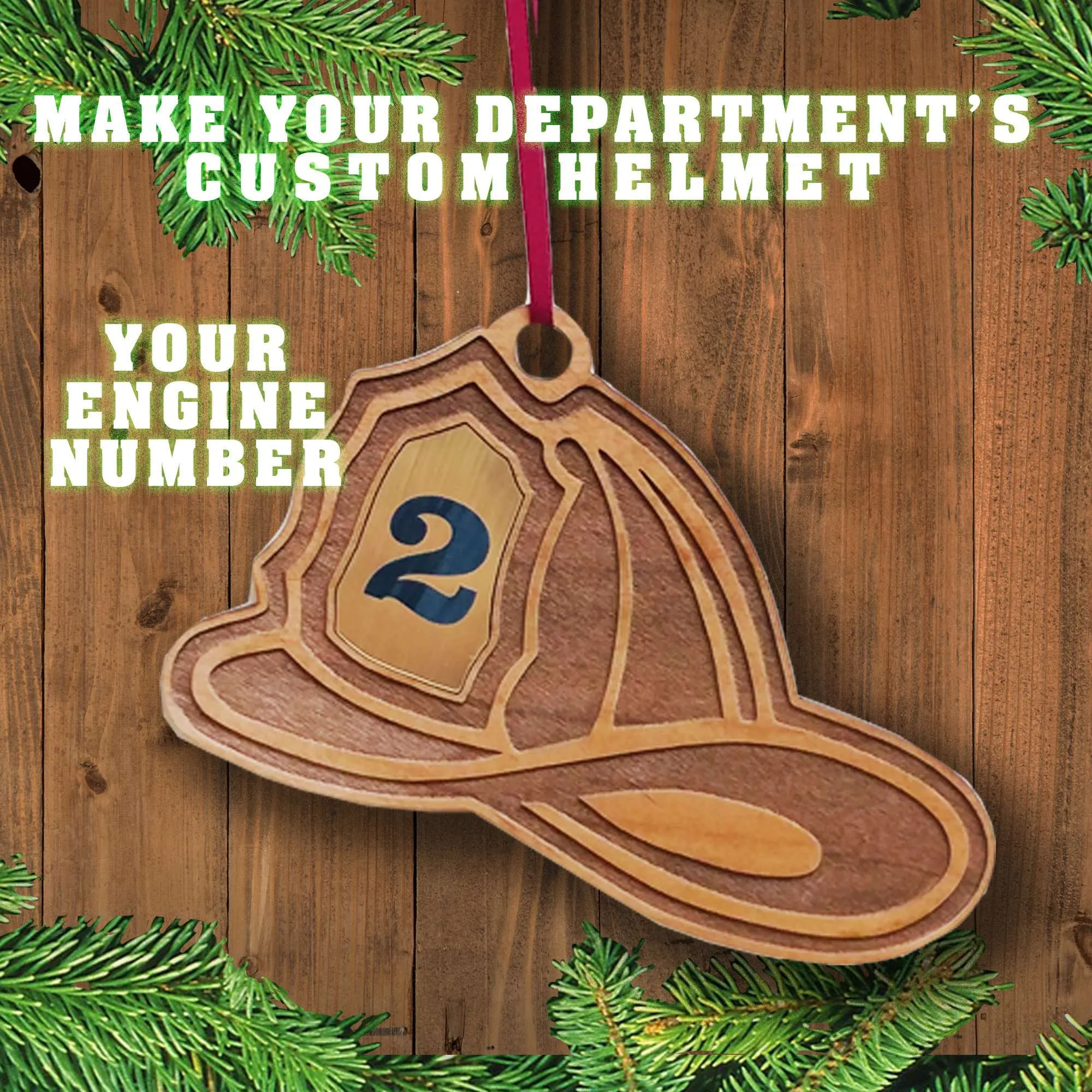 Custom Helmet Ornament - LZR