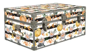 Designer Trunk - Pumpkin Striped - 32x18x13.5"