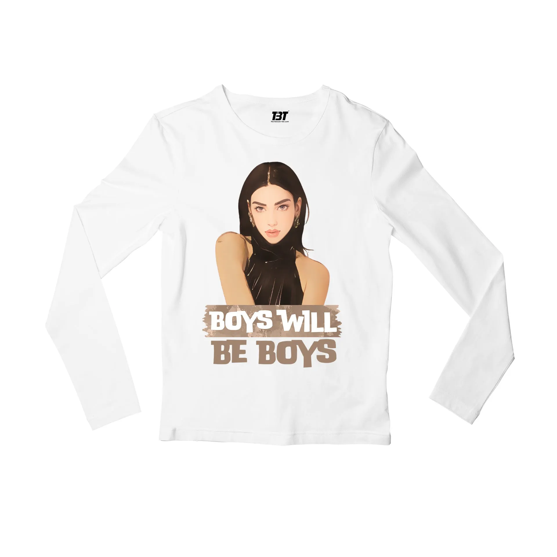 Dua Lipa Full Sleeves T shirt - Boys Will Be Boys