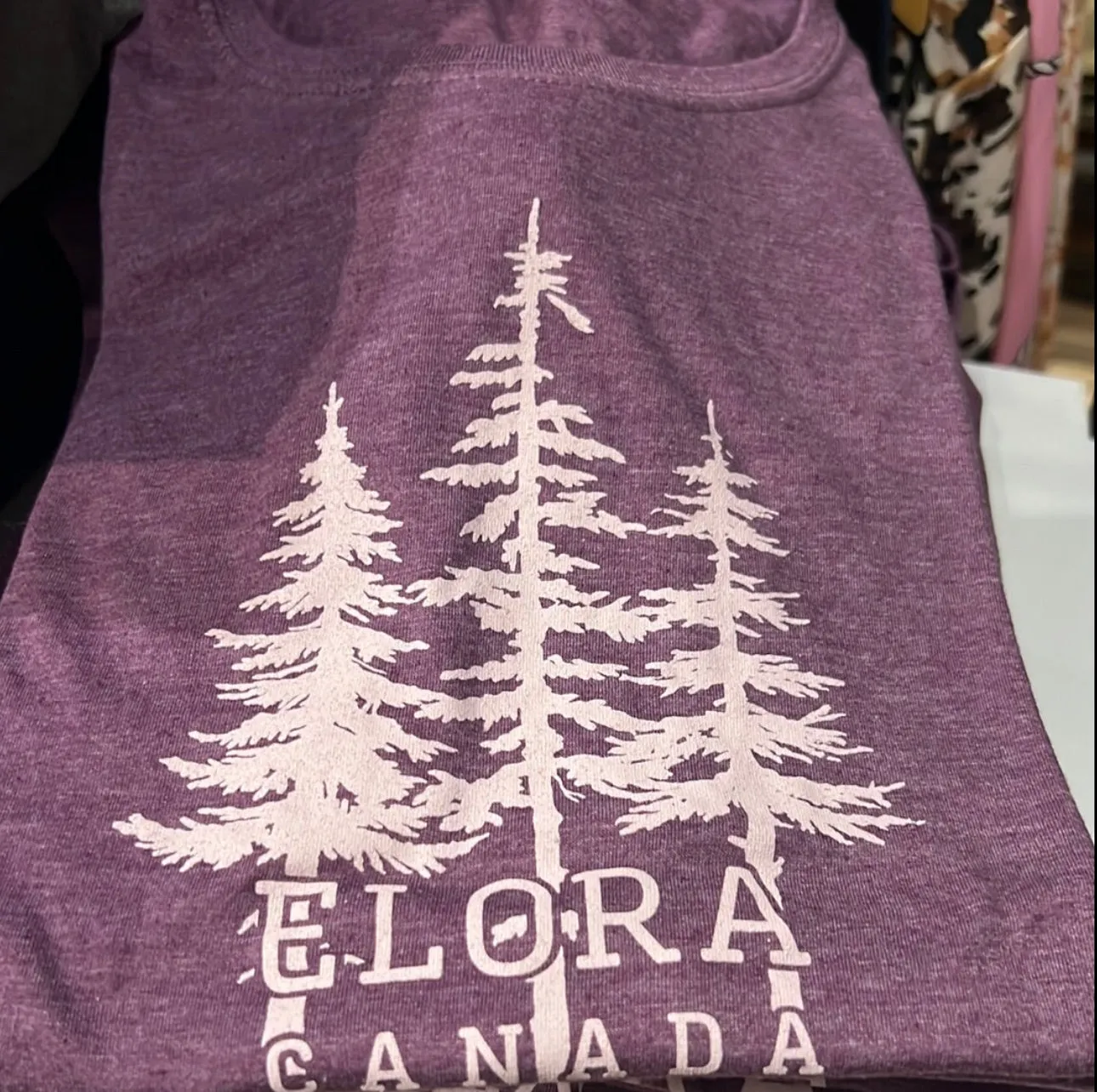 ELORA LADIES SCOOP NECK TEE M-3 TREES