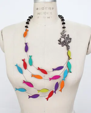 Escuela Recycled Textile Necklace