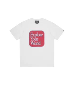 EXPLORE YOUR WORLD T-SHIRT - WHITE