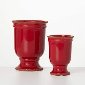 Footed Planter Set/2