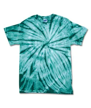 gildan tie-dye youth vat-dyed cyclone tee - teal (m)