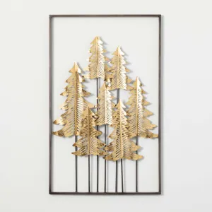 Gold Metal Tree Wall Decor