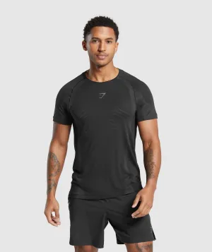 Gymshark Apex Seamless T-Shirt - Black/Dark Grey