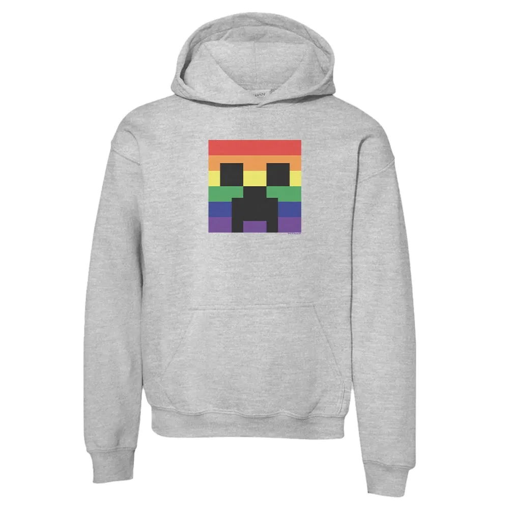 Minecraft Rainbow Creeper Kids Hooded Sweatshirt