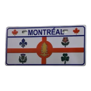 Montreal Flag License Plate Magnet