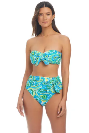 More Is More Tie-Front Bandeau Bikini Top