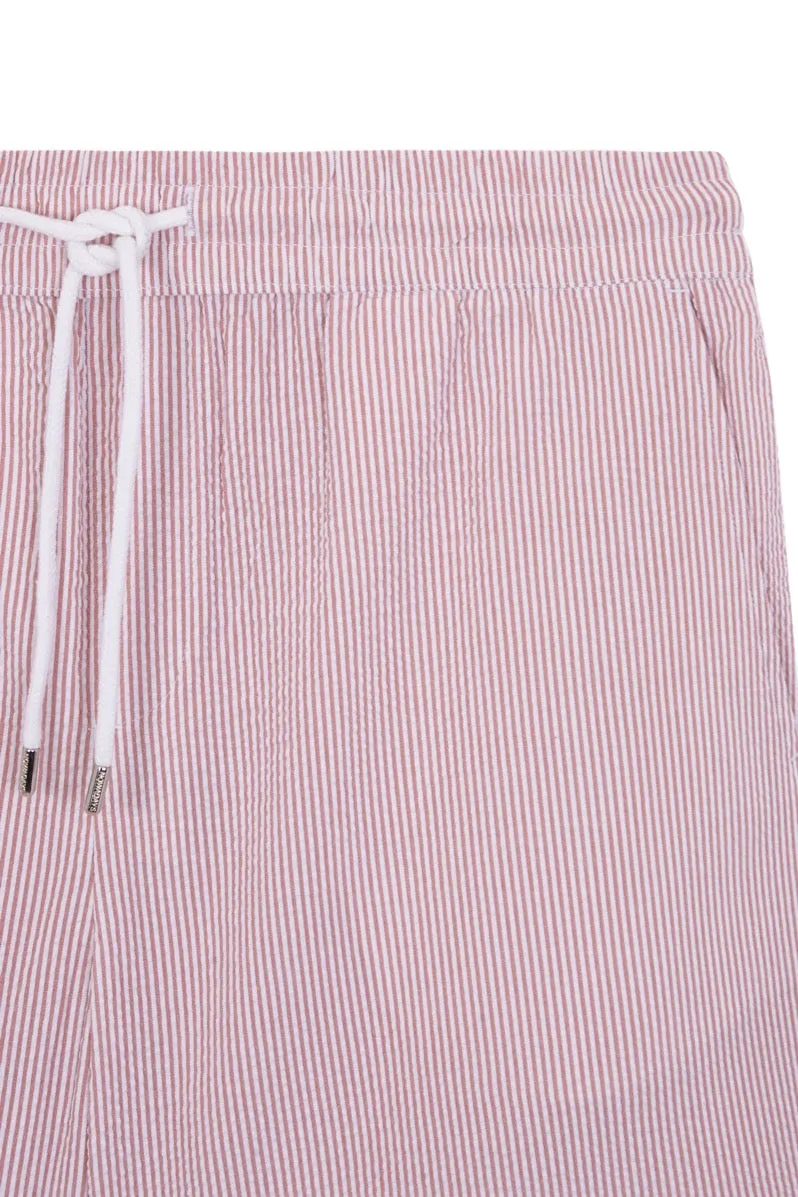 NAI0506D4 seersucker stripe shorts