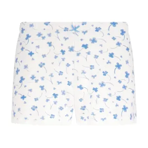 Polkadot BLUE CLOVER Print LONG SHORT Hi Rise