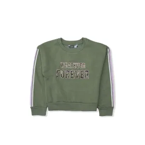 PP - Kids 'Green' FOREVER Printed Fleece Sweatshirt PP673