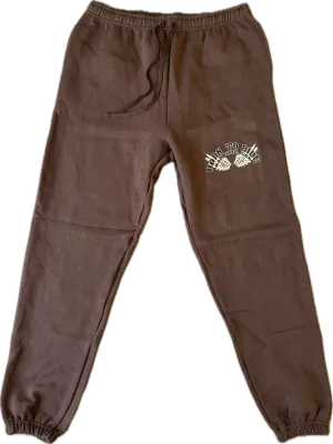 "BORN TO RIDE" Sweatpants in DIRT