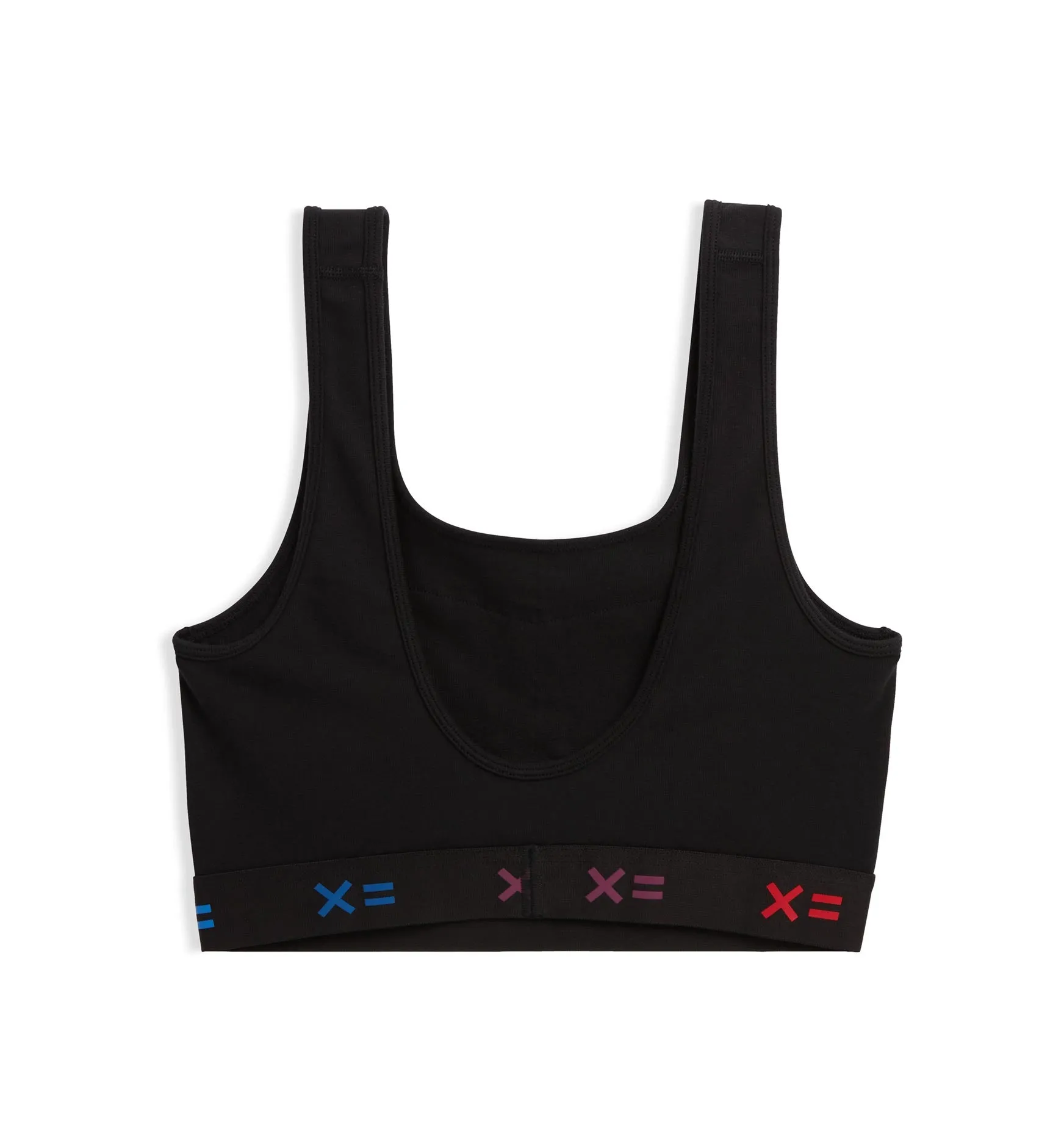 Straight Up Soft Bra - Black X= Rainbow