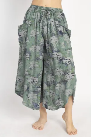 Tree of Life Oversized Crop Pants