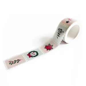 vintage holiday stamp washi tape