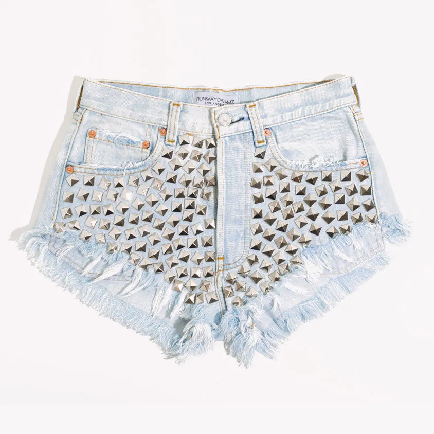 Wunderlust Studded Vintage Pale Shorts